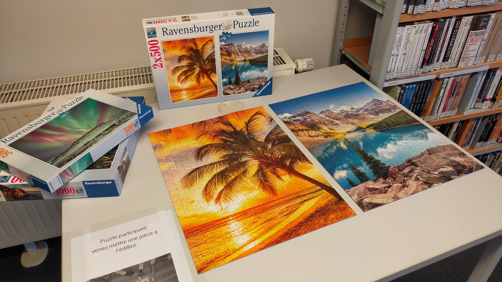 Des puzzles participatifs &agrave; la biblioth&egrave;que de la HEAR