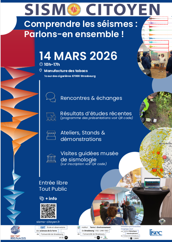 Le 14 mars 2026 : Comprendre les s&eacute;ismes : Parlons-en ensemble !